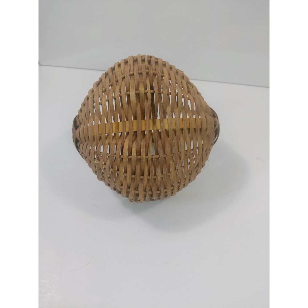 Vintage Handwoven Splint Gathering Basket Primitive Farmhouse Rustic Country... - Picture 10 of 15